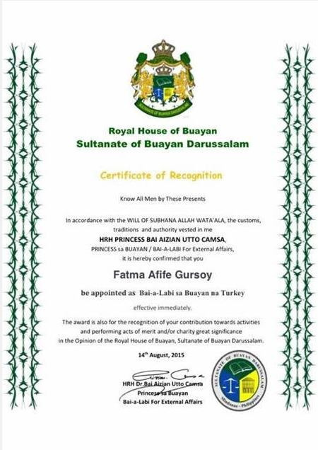 İlk kez Türk kadınına ‘prenses’ ünvanı