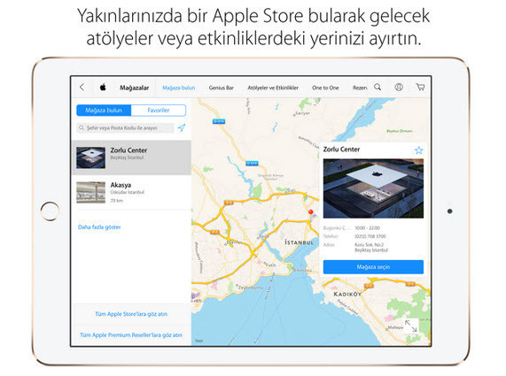 Apple Store uygulaması Türkiyeye geldi
