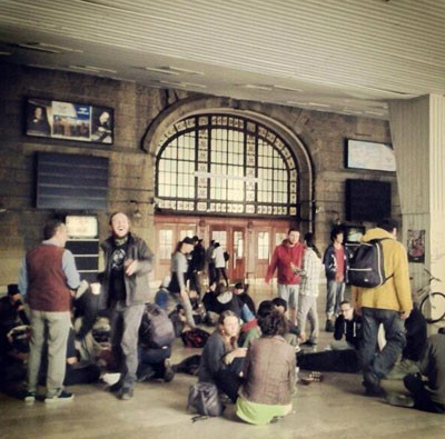 Taksime gidemeyince Haydarpaşa