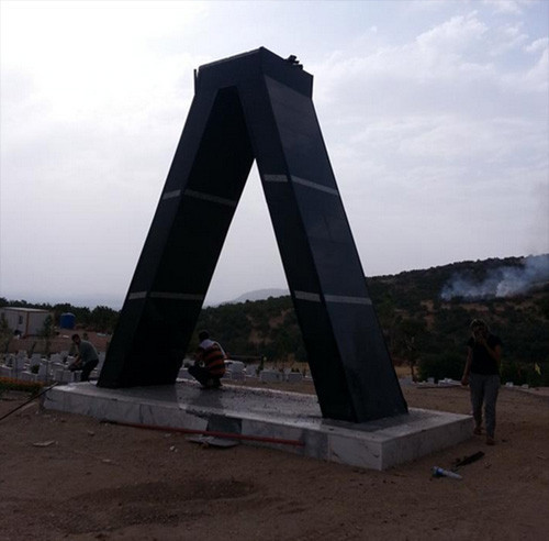 Licede Mahsum Korkmaz heykeli kaldırıldı, olaylar çıktı
