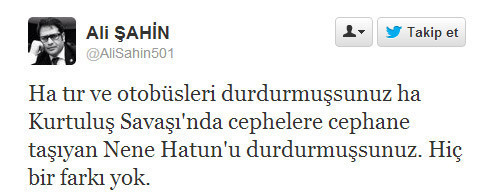 Durdurulan TIRlar haddini bilmezliktir