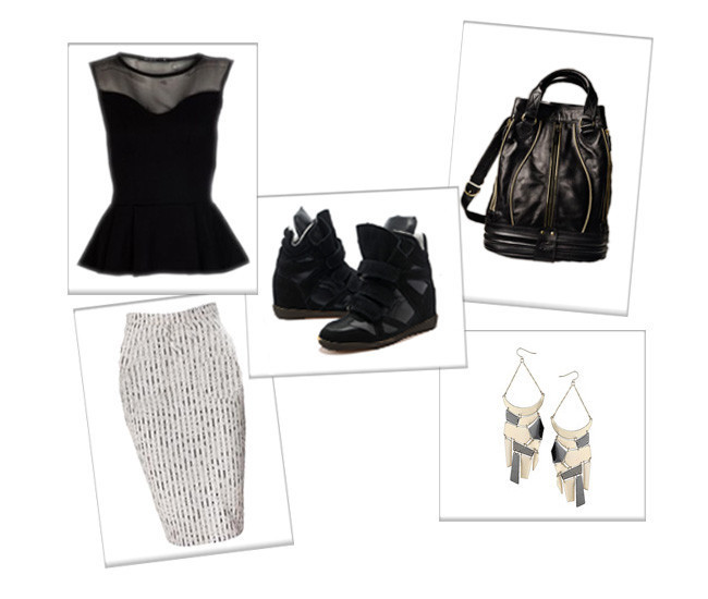 Kalem etek ve spor ayakkabı nasıl kombinlenir