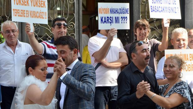 Düğün salonu işletmecilerinden telif hakkı protestosu