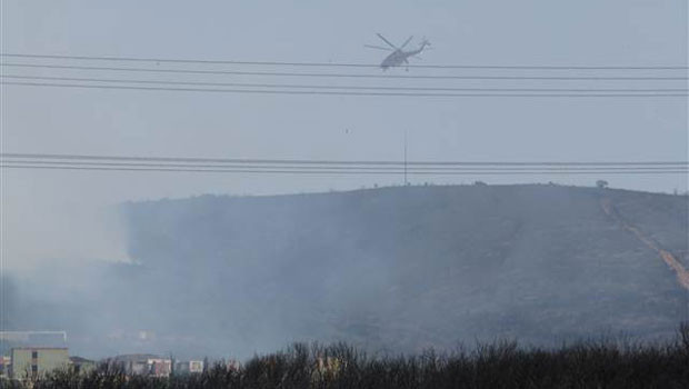 Tuzla Piyade Okulu yakınında yangın