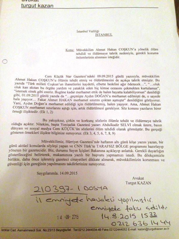 İstanbul Valisi Vasip Şahinden geciktik itirafı