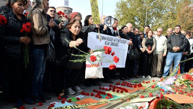 Ankara Garı önünde anma