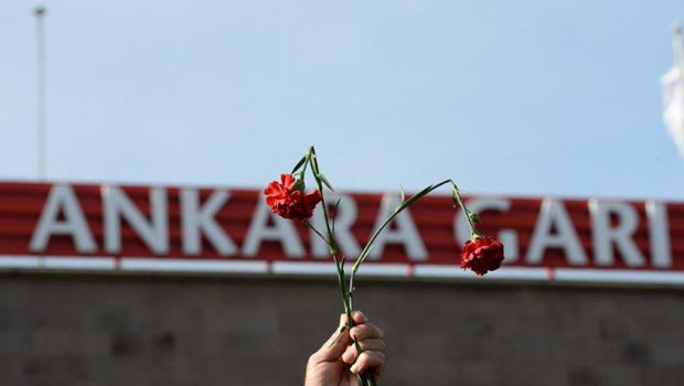 Ankara Garı önünde anma