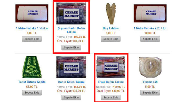 İade garantili 12 ay taksitle tabut