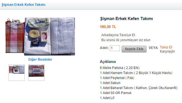 İade garantili 12 ay taksitle tabut