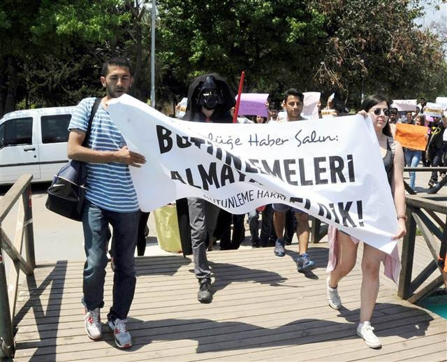 Üniversiteyi karıştıran eylem