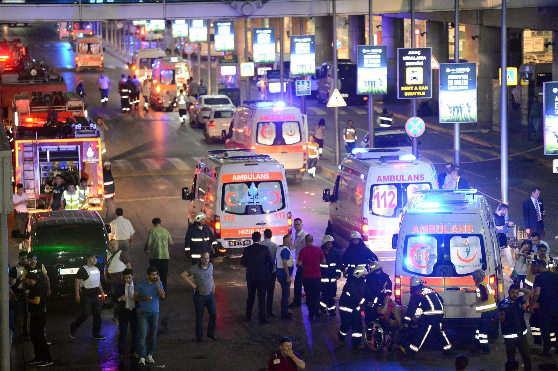 Patlamalardan sonra ilk görüntüler