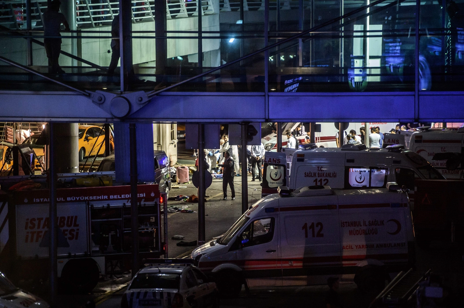 Patlamalardan sonra ilk görüntüler