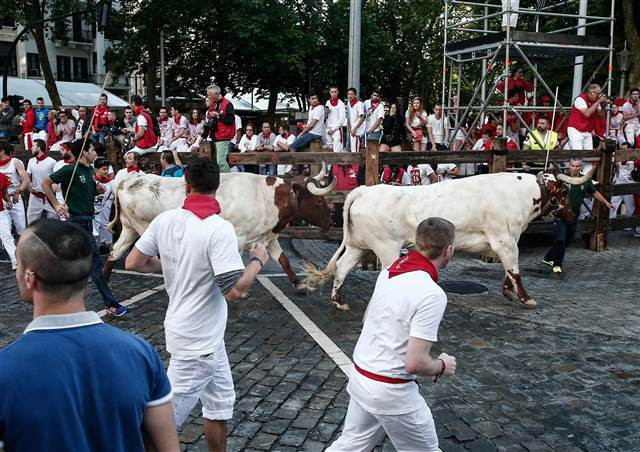 San Fermin Festivalinden ilginç kareler