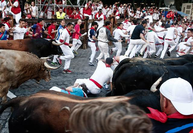 San Fermin Festivalinden ilginç kareler