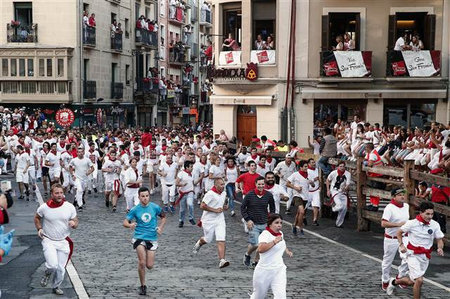 San Fermin Festivalinden ilginç kareler