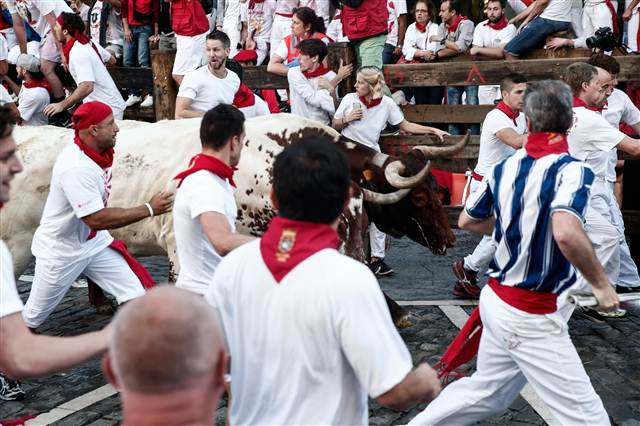 San Fermin Festivalinden ilginç kareler