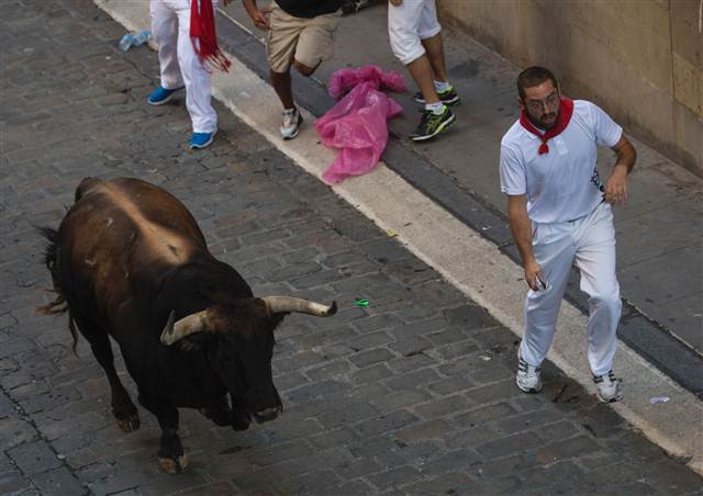 San Fermin Festivalinden ilginç kareler