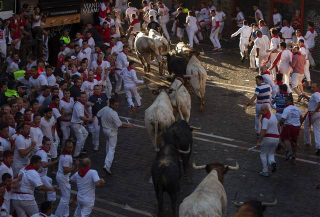 San Fermin Festivalinden ilginç kareler
