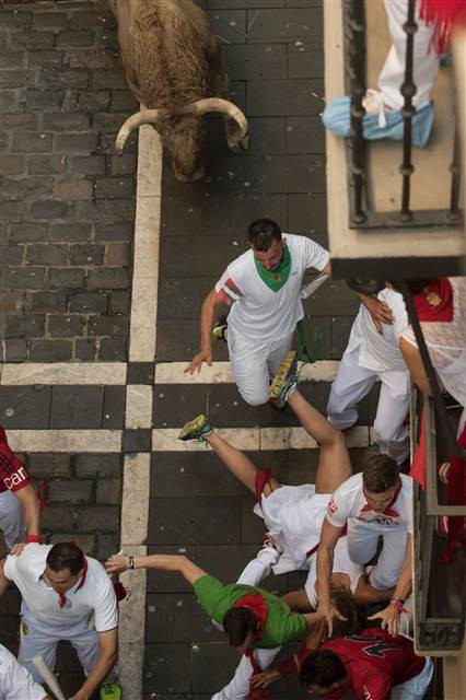 San Fermin Festivalinden ilginç kareler