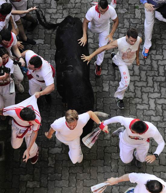 San Fermin Festivalinden ilginç kareler