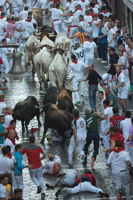 San Fermin Festivalinden ilginç kareler
