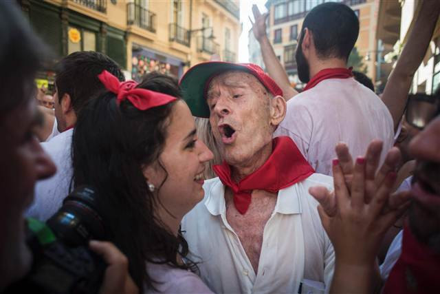 San Fermin Festivalinden ilginç kareler