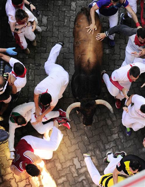 San Fermin Festivalinden ilginç kareler