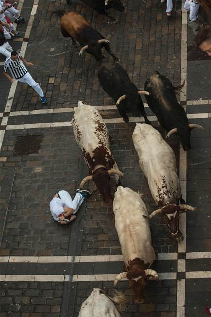 San Fermin Festivalinden ilginç kareler