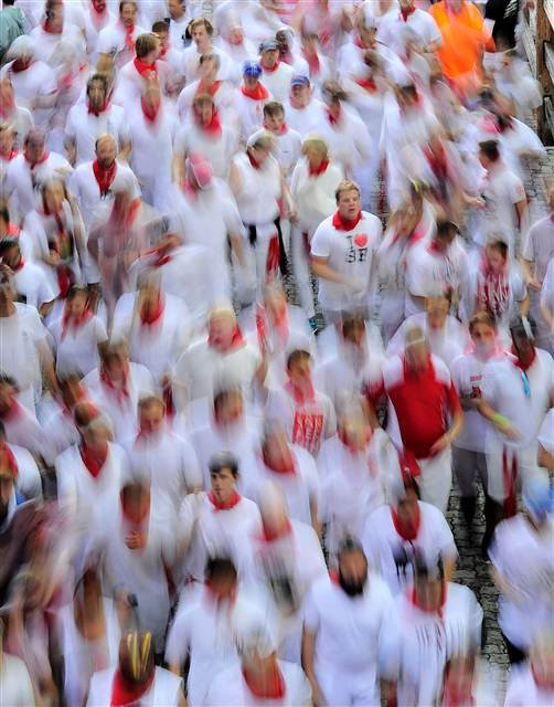 San Fermin Festivalinden ilginç kareler