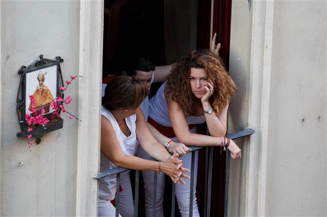 San Fermin Festivalinden ilginç kareler