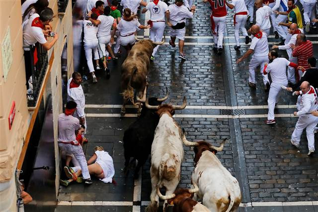 San Fermin Festivalinden ilginç kareler