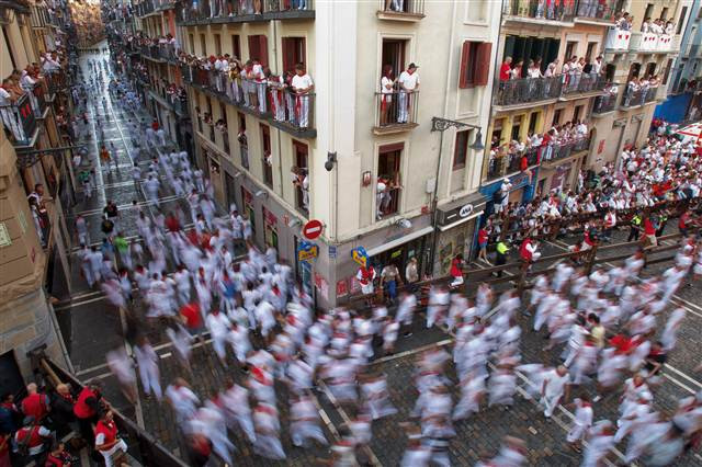 San Fermin Festivalinden ilginç kareler