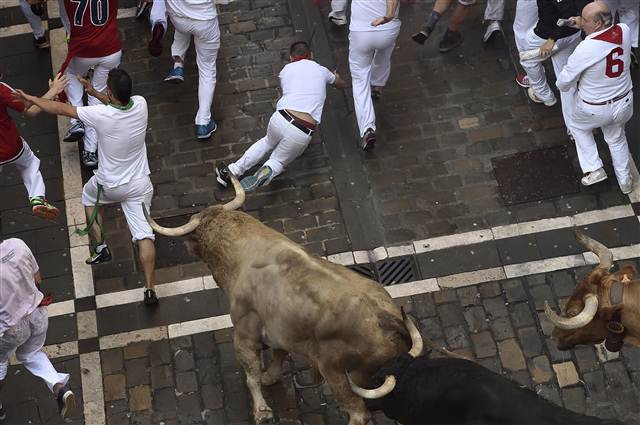 San Fermin Festivalinden ilginç kareler