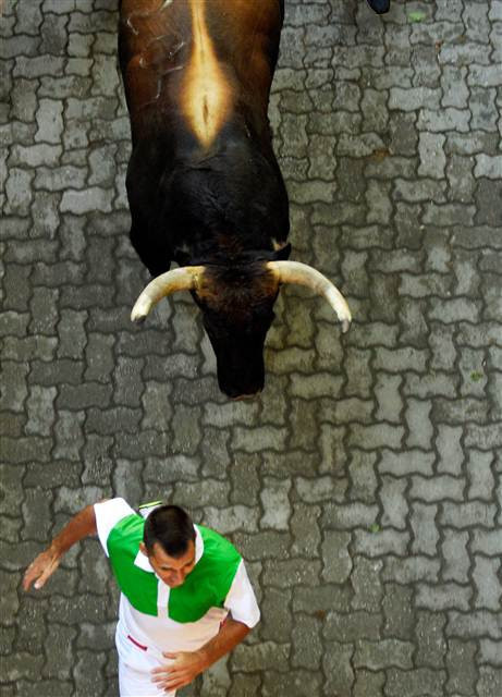San Fermin Festivalinden ilginç kareler