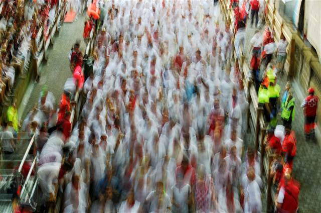San Fermin Festivalinden ilginç kareler