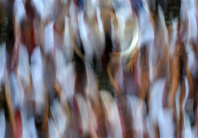 San Fermin Festivalinden ilginç kareler