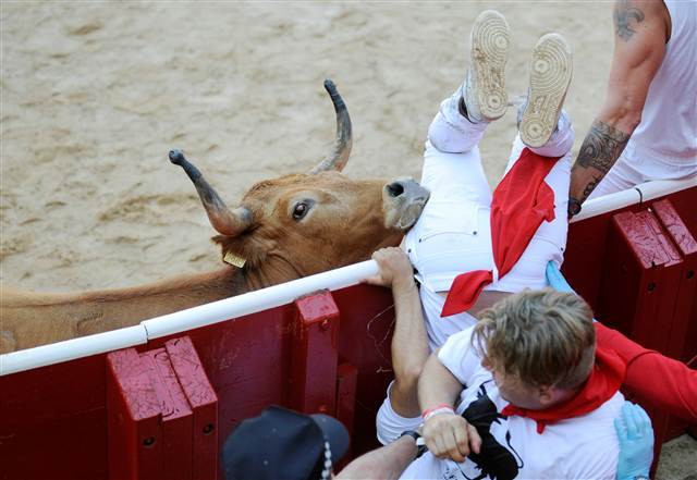 San Fermin Festivalinden ilginç kareler