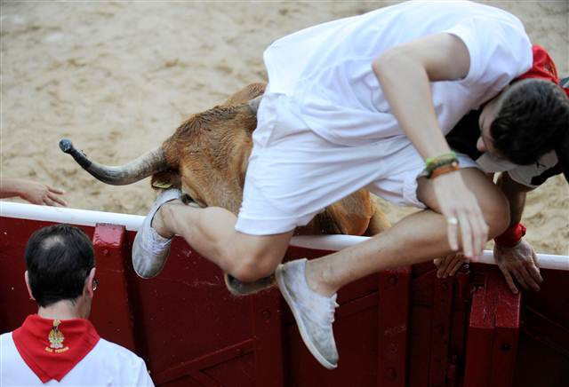 San Fermin Festivalinden ilginç kareler