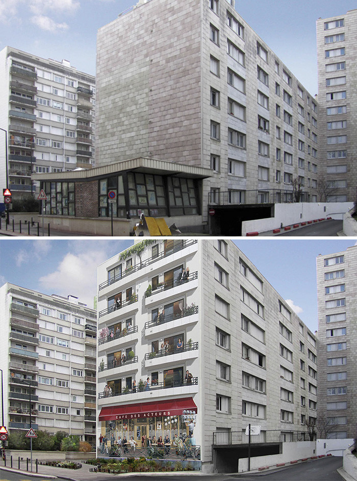 Yaşadığı şehrin gri duvarlarını hiper gerçekçi duvar resimleriyle renklendiriyor.