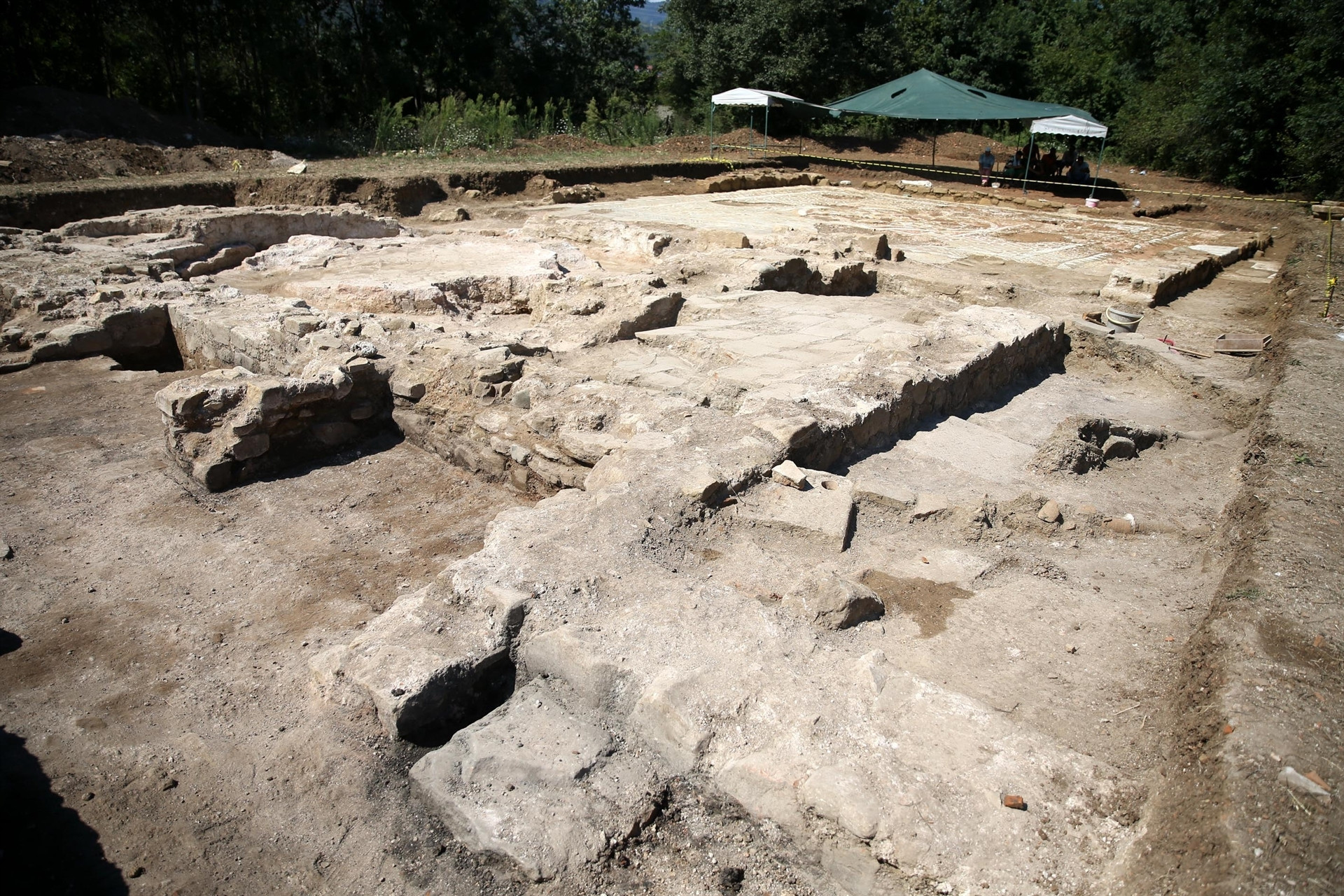 Düzcede Roma dönemine ait villa kalıntıları bulundu