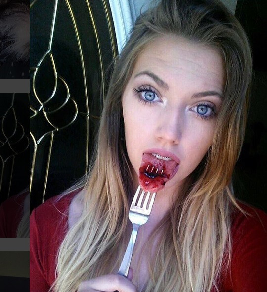 Genç kadını görenler dehşete düşüyor Genç kadını görenler dehşete düşüyor