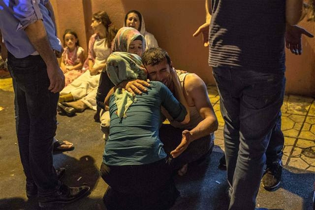 Gaziantepteki saldırı noktasından kareler