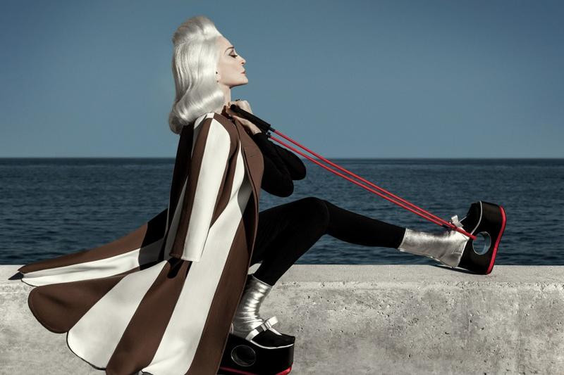 Dünyanın en yaşlı modeli Carmen DellOrefice Dünyanın en yaşlı modeli Carmen DellOrefice