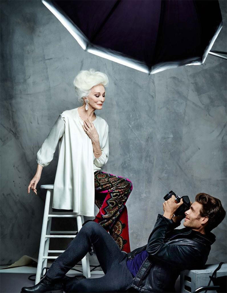 Dünyanın en yaşlı modeli Carmen DellOrefice Dünyanın en yaşlı modeli Carmen DellOrefice