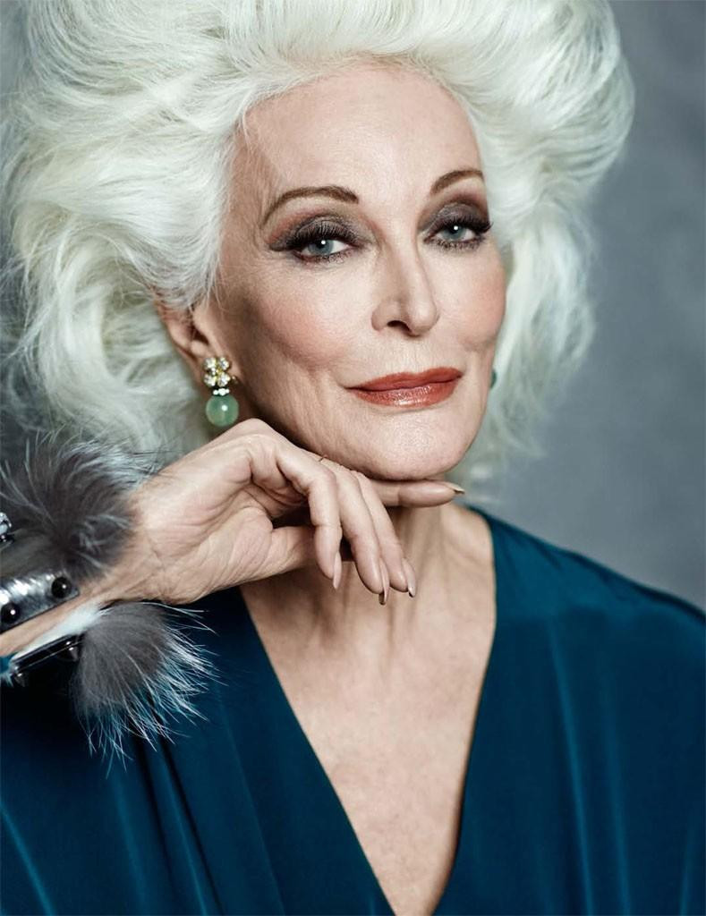 Dünyanın en yaşlı modeli Carmen DellOrefice Dünyanın en yaşlı modeli Carmen DellOrefice