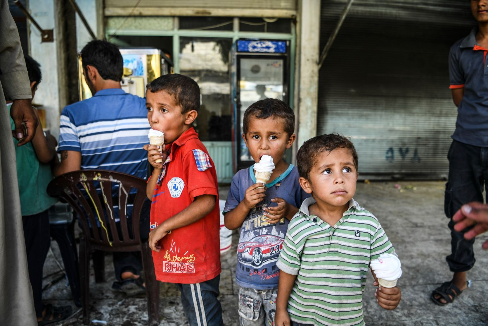 Hürriyet muhabiri Selçuk Şamiloğlu Cerablusta hayatı fotoğrafladı