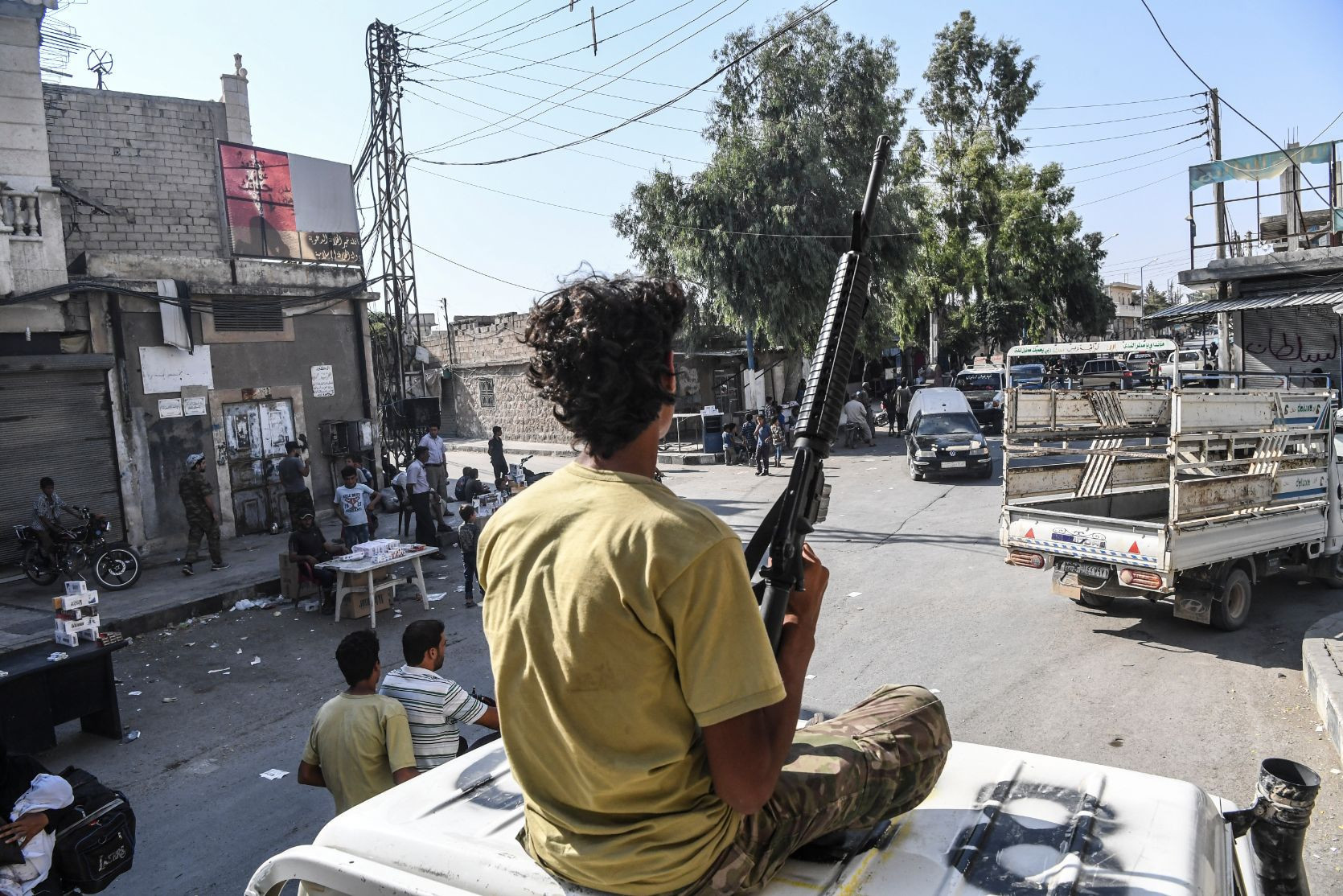 Hürriyet muhabiri Selçuk Şamiloğlu Cerablusta hayatı fotoğrafladı
