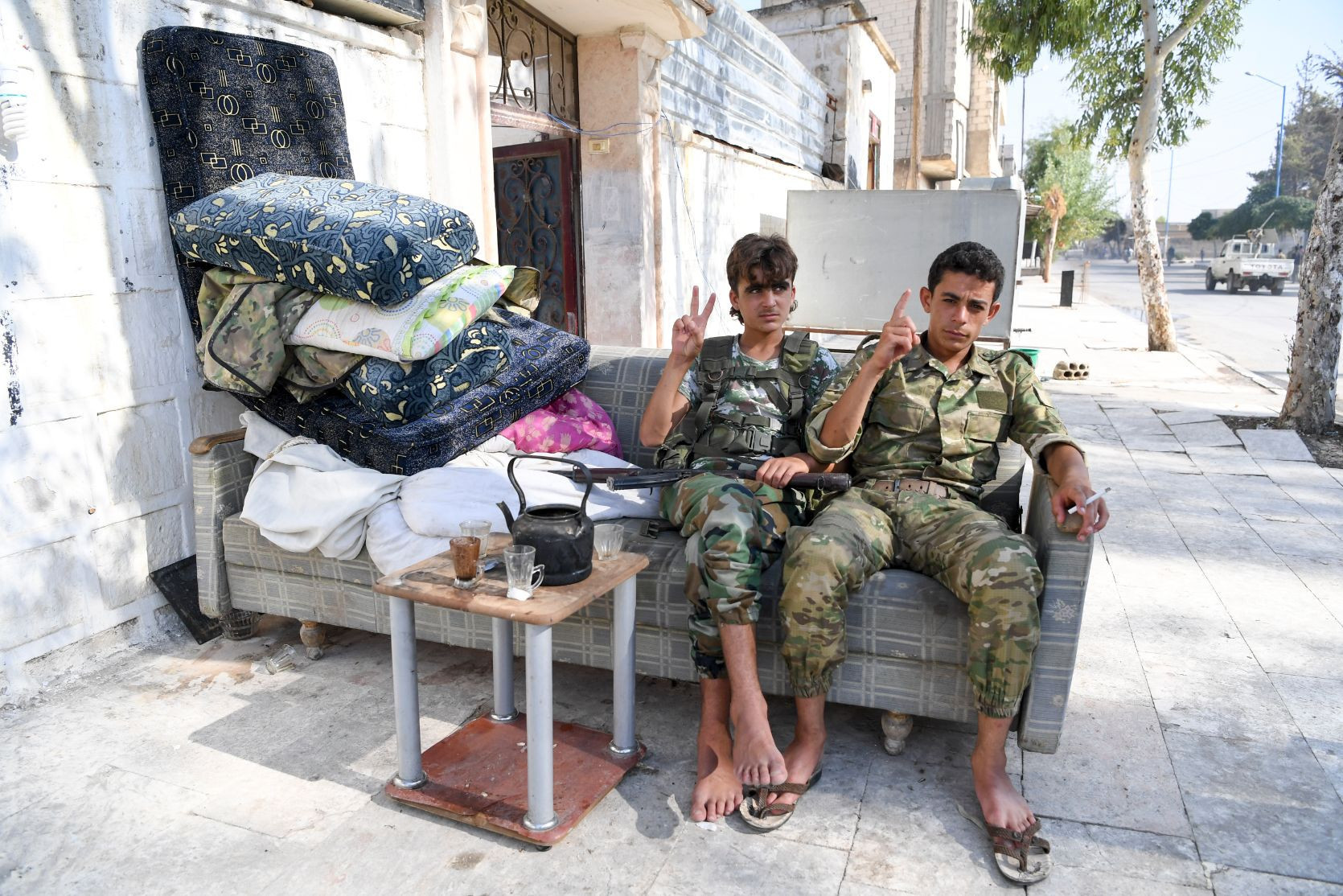 Hürriyet muhabiri Selçuk Şamiloğlu Cerablusta hayatı fotoğrafladı