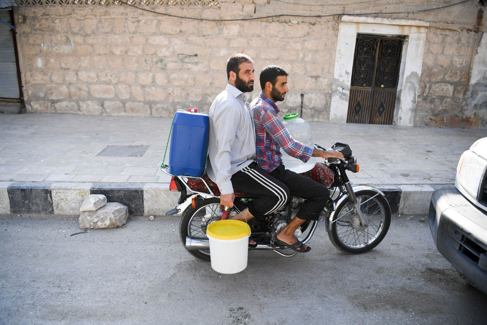 Hürriyet muhabiri Selçuk Şamiloğlu Cerablusta hayatı fotoğrafladı