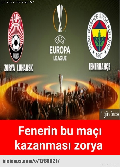 Zorya Luhansk-Fenerbahçe maçı capsleri